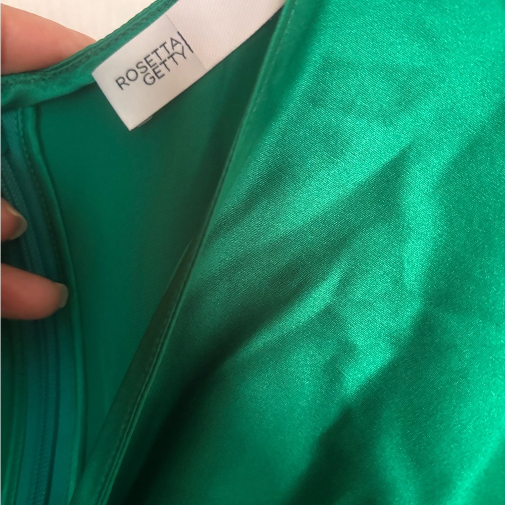 Rosetta Getty Vibrant Green Satin Dress
no size tag
should fit 0-4 - Picture 3 of 4